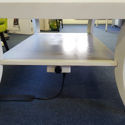 Side view of table